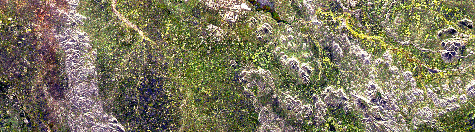 ERS SAR Multitemporal Image of Botswana