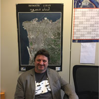 Project member Philippe Goryl in his office